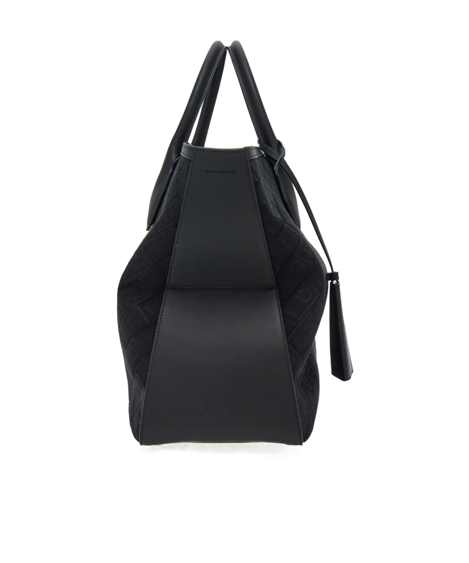 Shop Ferragamo Salvatore Monogram Jacquard Tote Bag In Black
