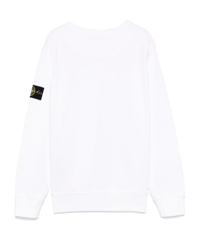 Stone Island Long-sleeved Sweater In White