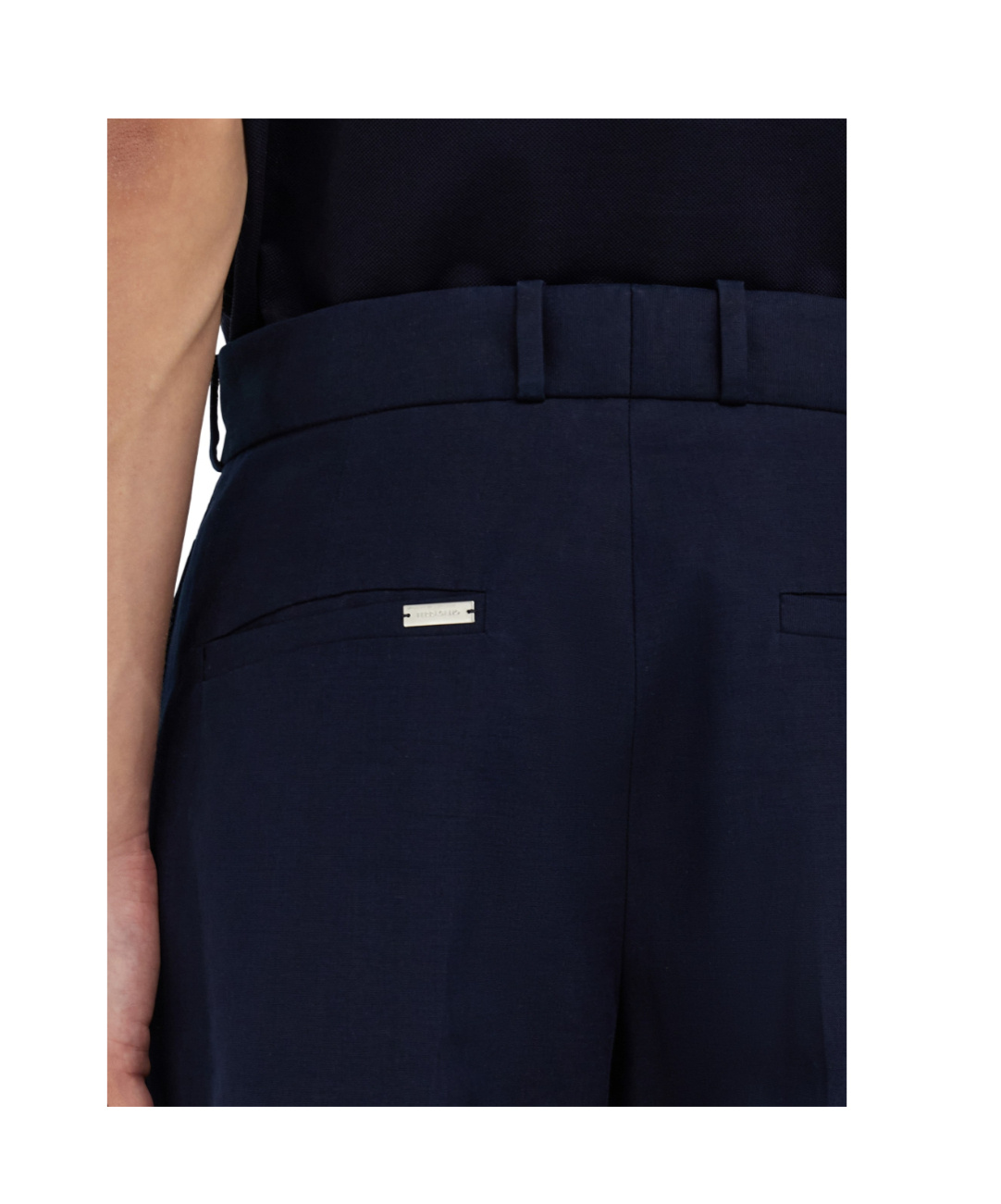 Ferragamo Organic Cotton Trousers In Blue