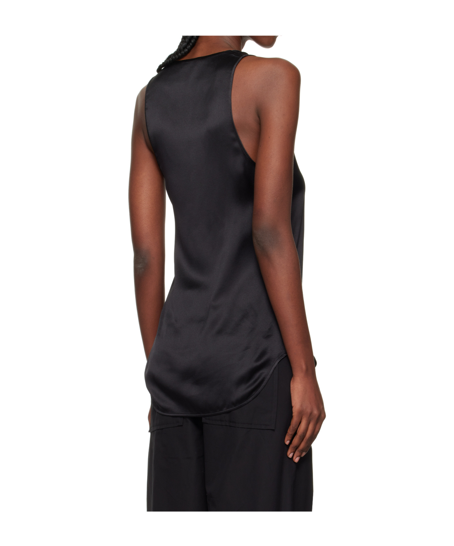Wardrobe.nyc Scoop Neck Vest In Black