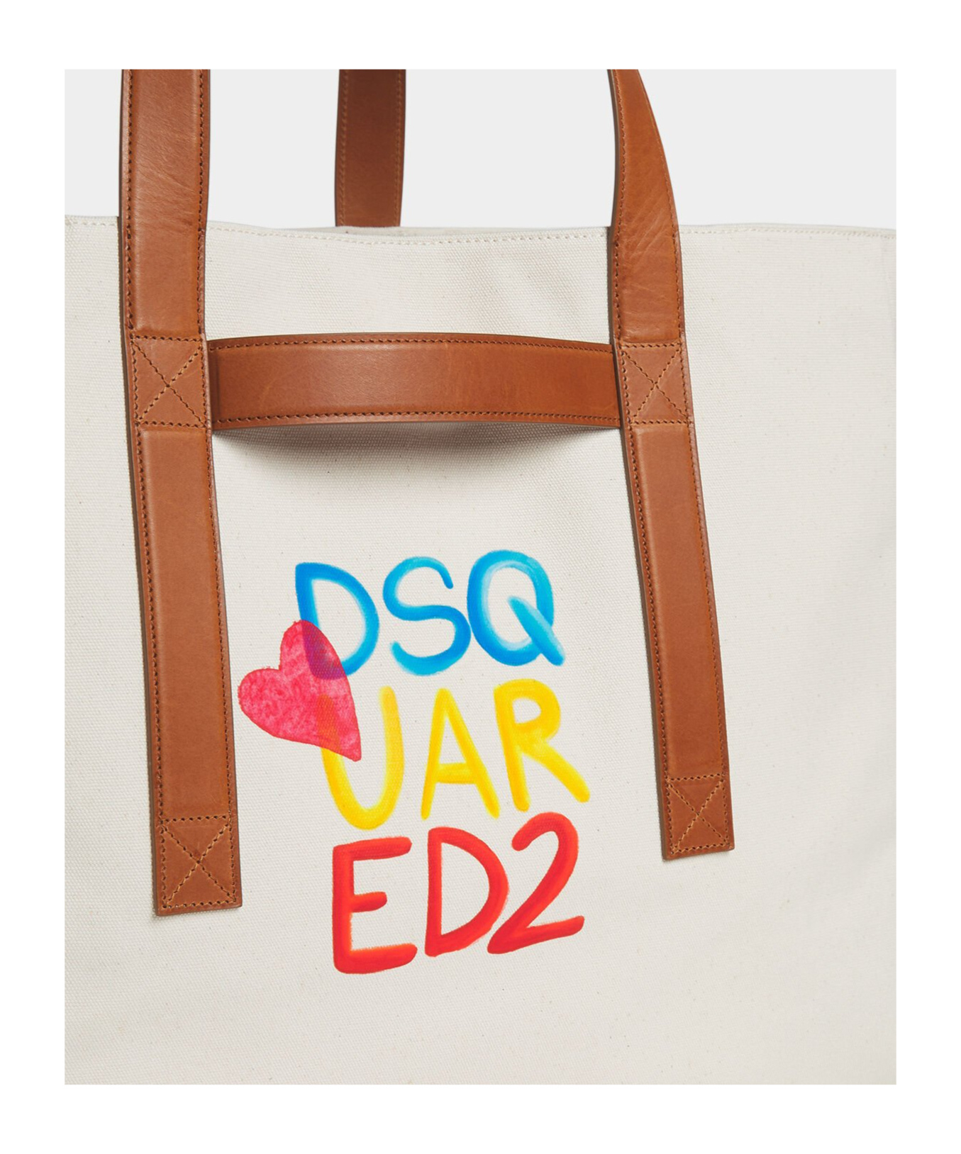 Dsquared2 Summer Lovers Shopper In Beige