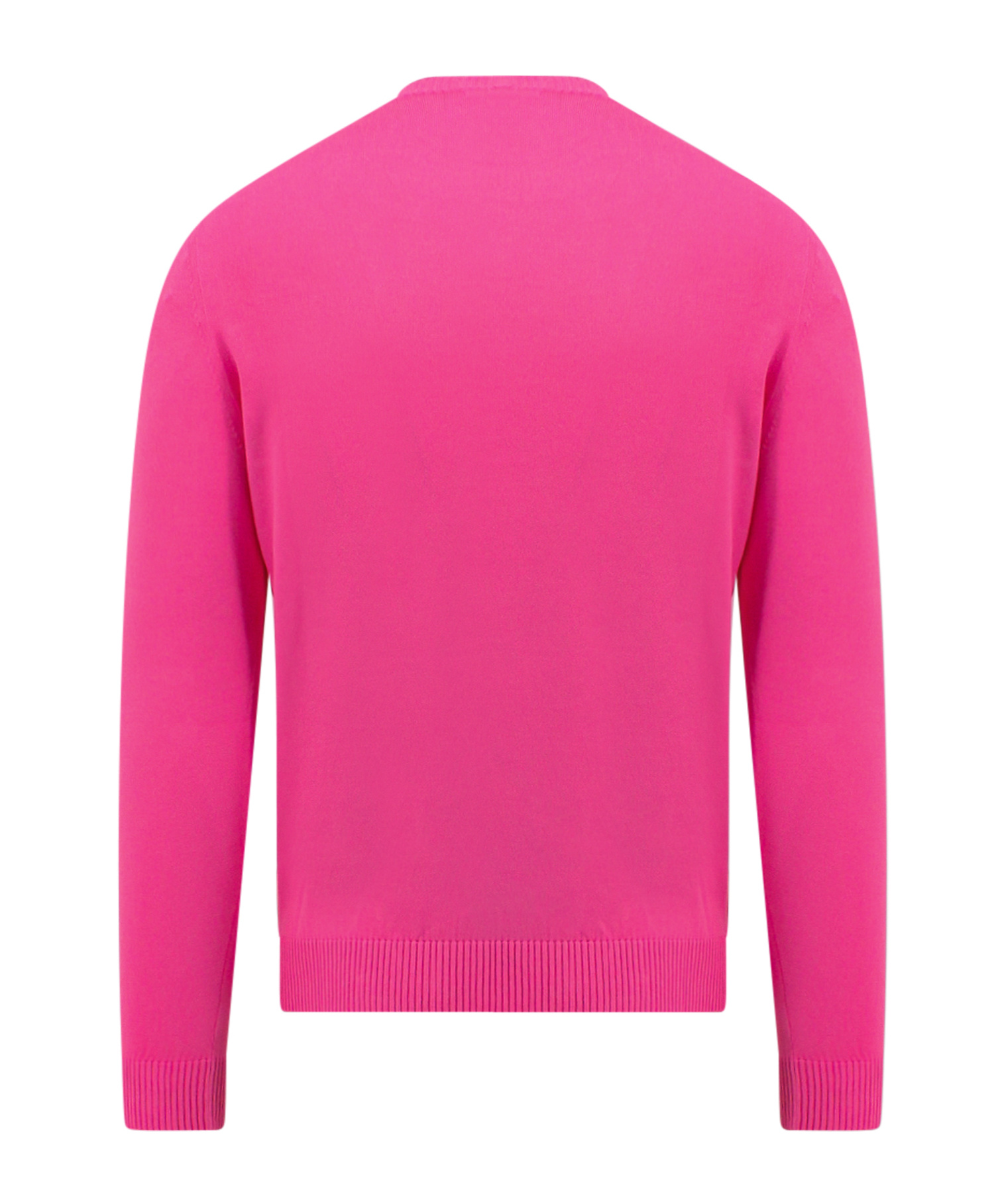 Malo Crew Neck Knitted Sweater In Pink
