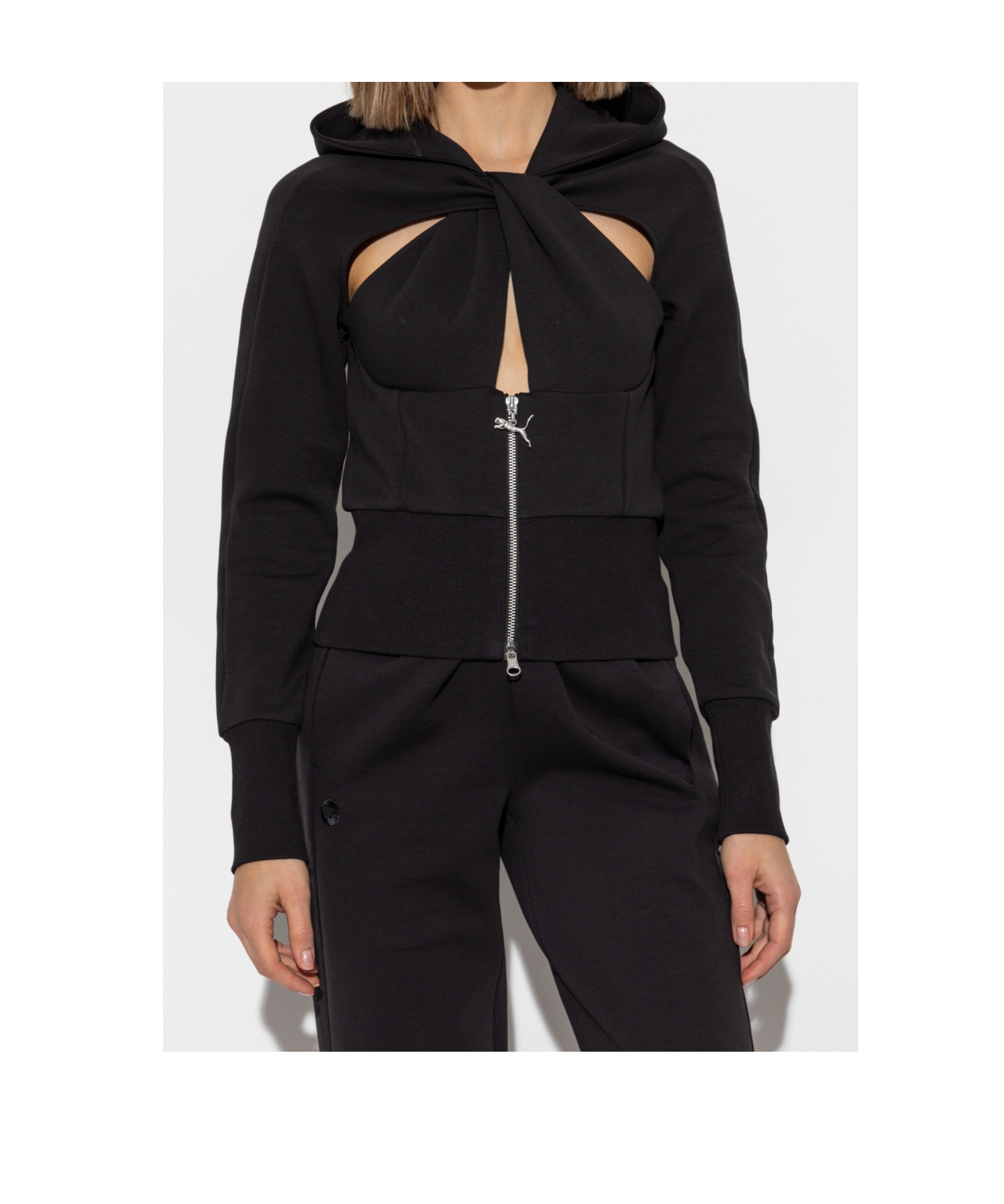 Coperni Long-sleeved Sweater In Black
