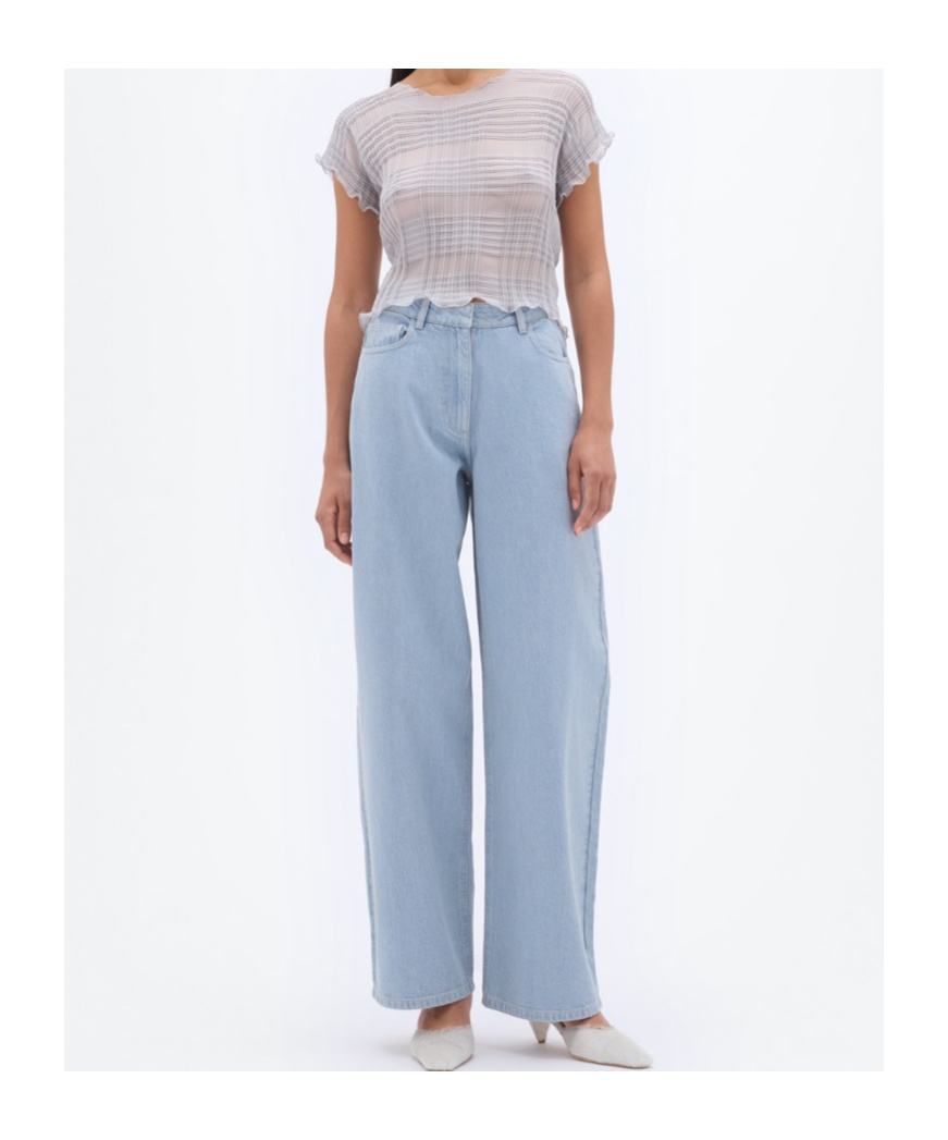 Remain Birger Christensen Cocoon Denim Pants In Blue