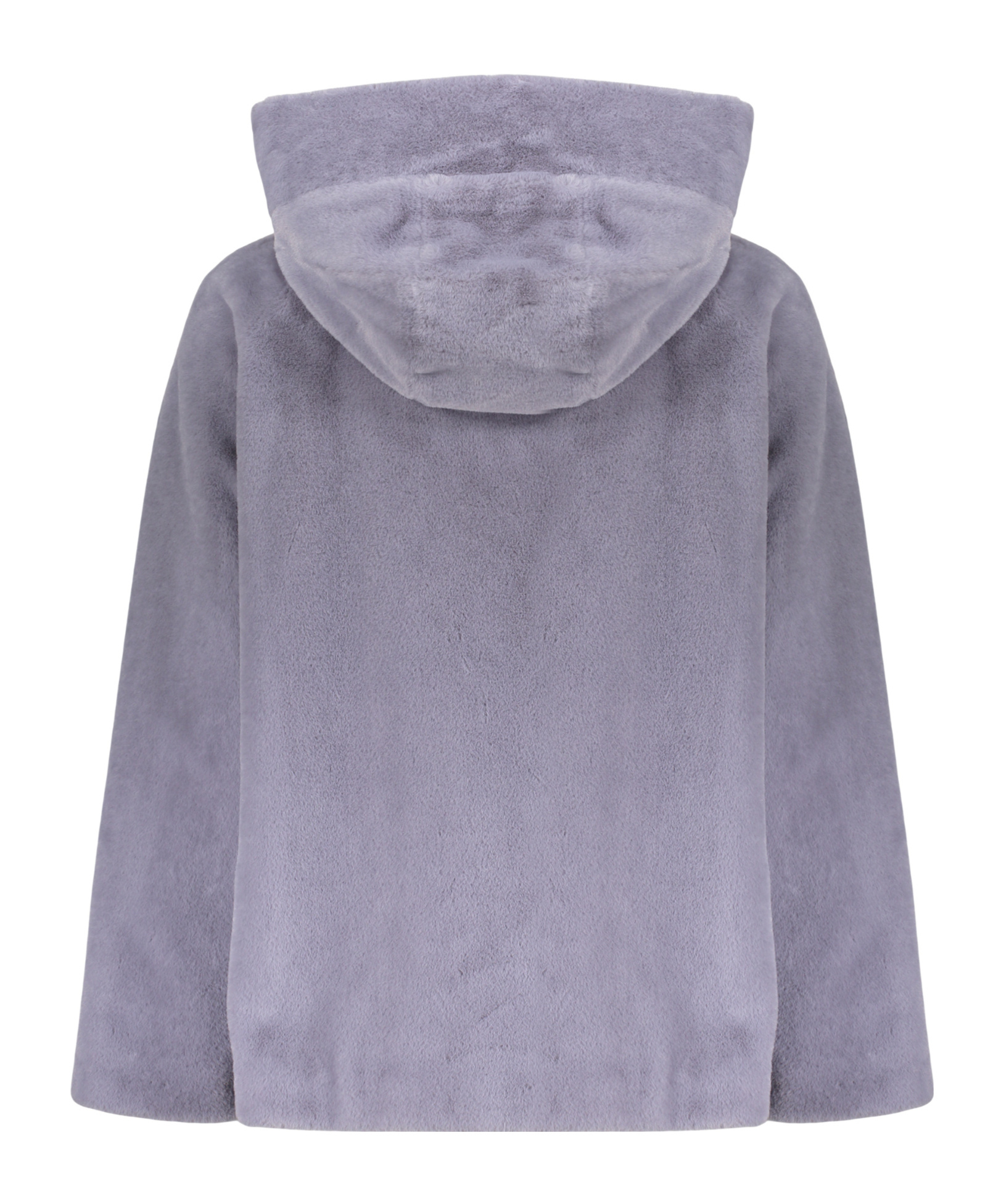 Herno Zip-up Hooded Coat In Purple