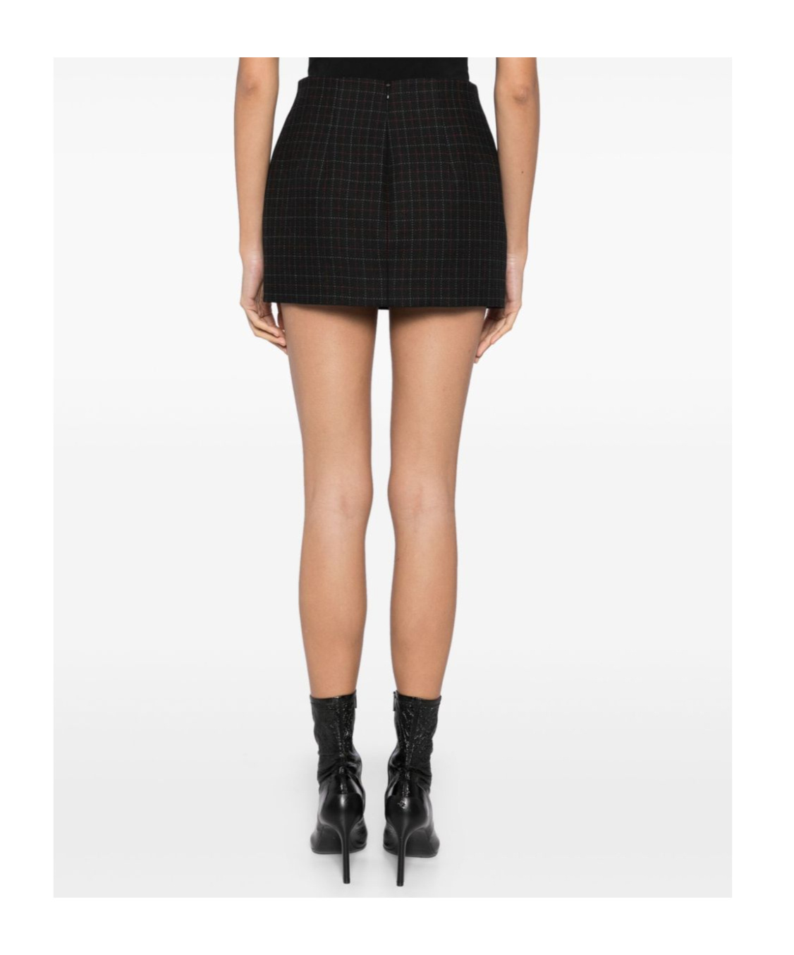 WARDROBE.NYC CHECKED MINI SKIRT