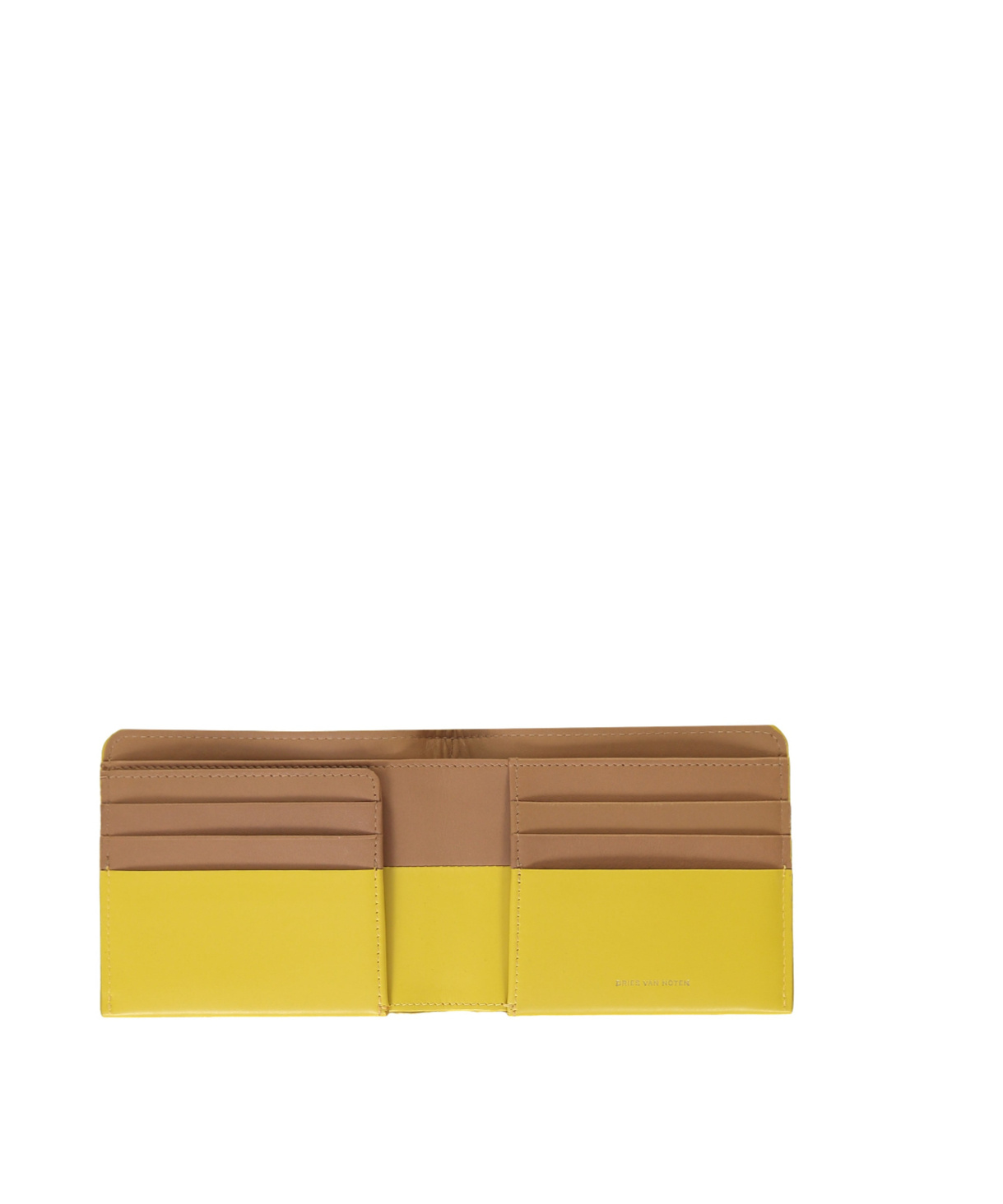 Dries Van Noten Folding Wallet In Yellow