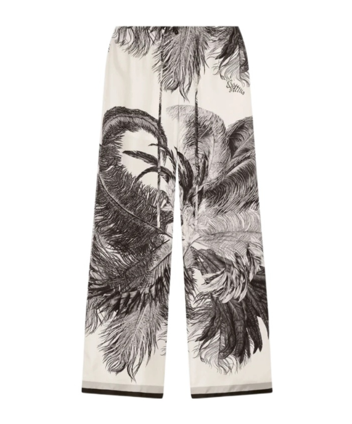 Attico The Pattern-printed Trousers In Gray
