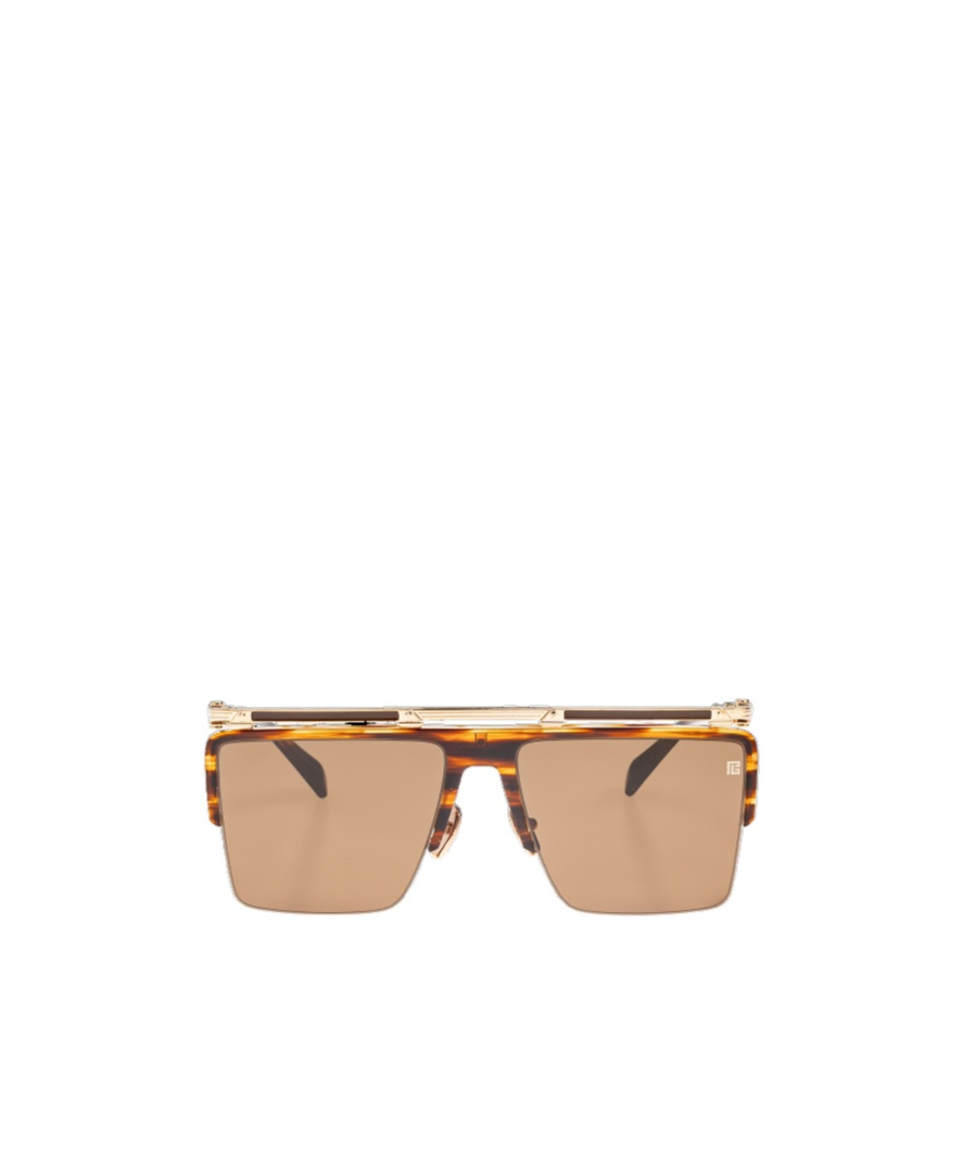 Balmain Logo Sunglasses In Nude