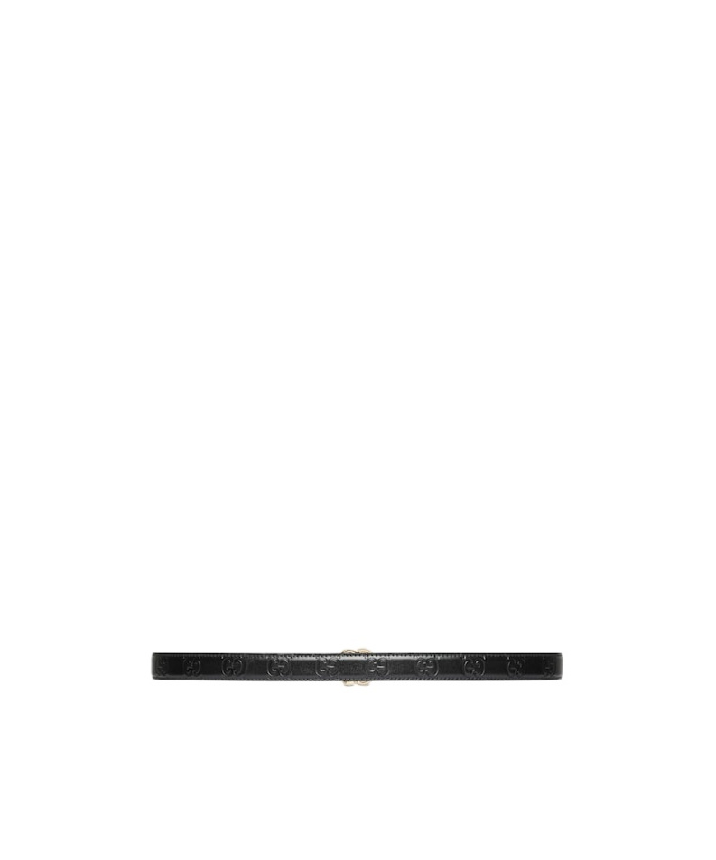 Gucci Gg Milano Series Narrow Belt In Black