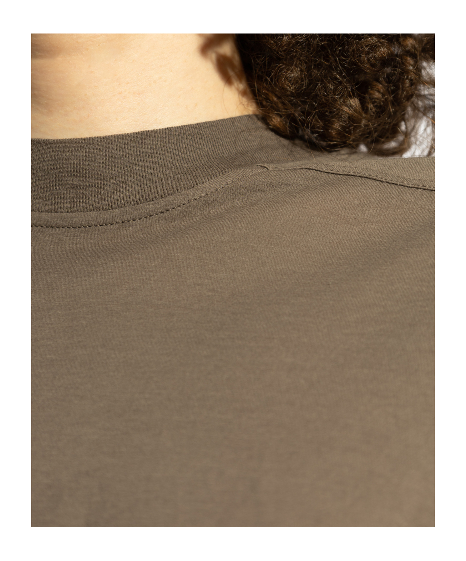 Rick Owens Drkshdw Small Level T-shirt In Brown