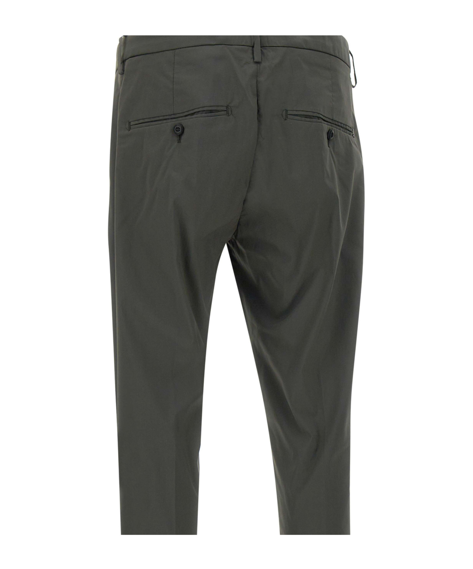 Dondup Cuffed Hem Stretch Cotton Trousers