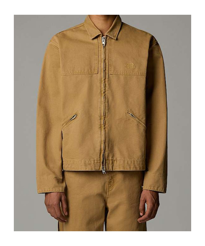 The North Face Cedar Canvas Work Jacket In Brown