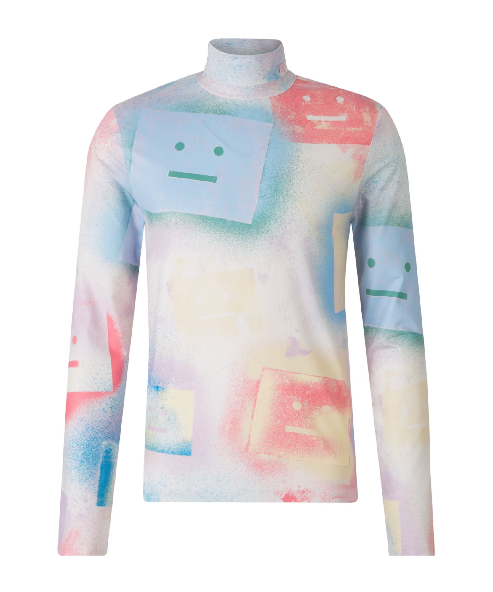 Shop Acne Studios Facial Pattern T-shirt In White