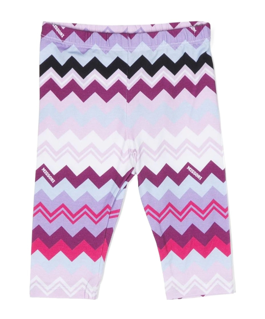 Missoni Zigzag-print Elasticated-waistband Leggings In Multicolor