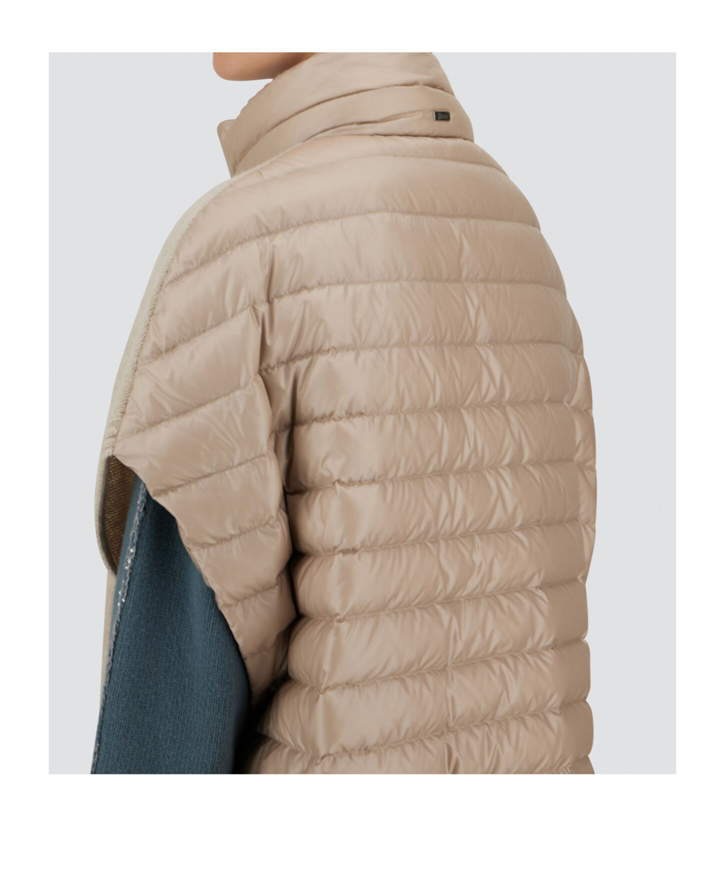 Herno Ribbed Knit Down Cape