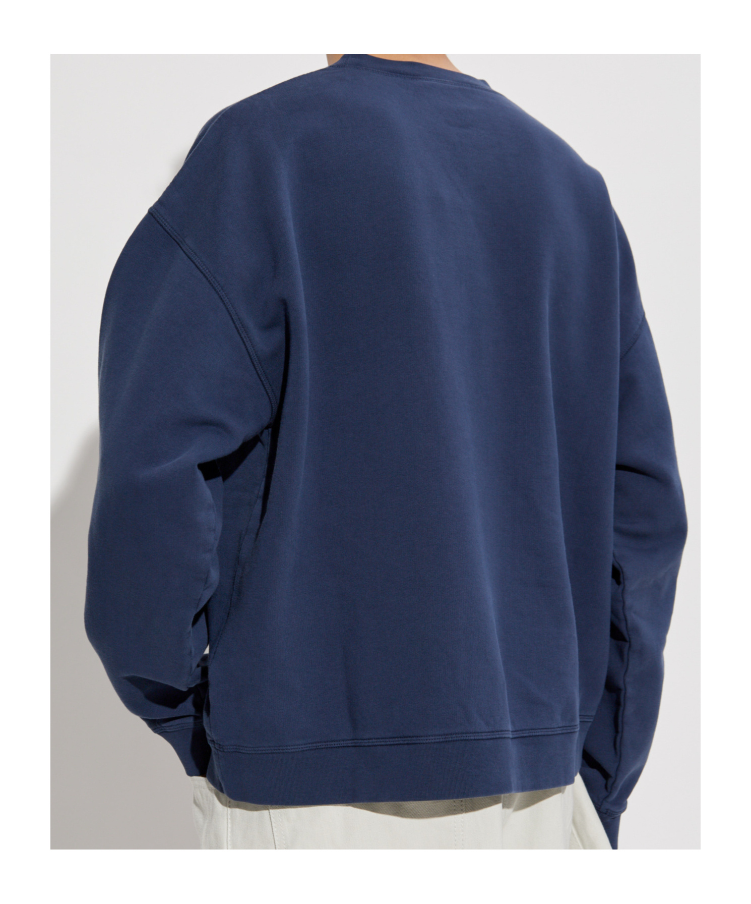 Dsquared2 Men's Round Neck Sweater With Front Pocket In Blue
