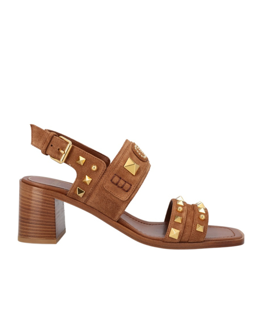 Valentino Brown Suede Plaster Caster Sandals In Brown