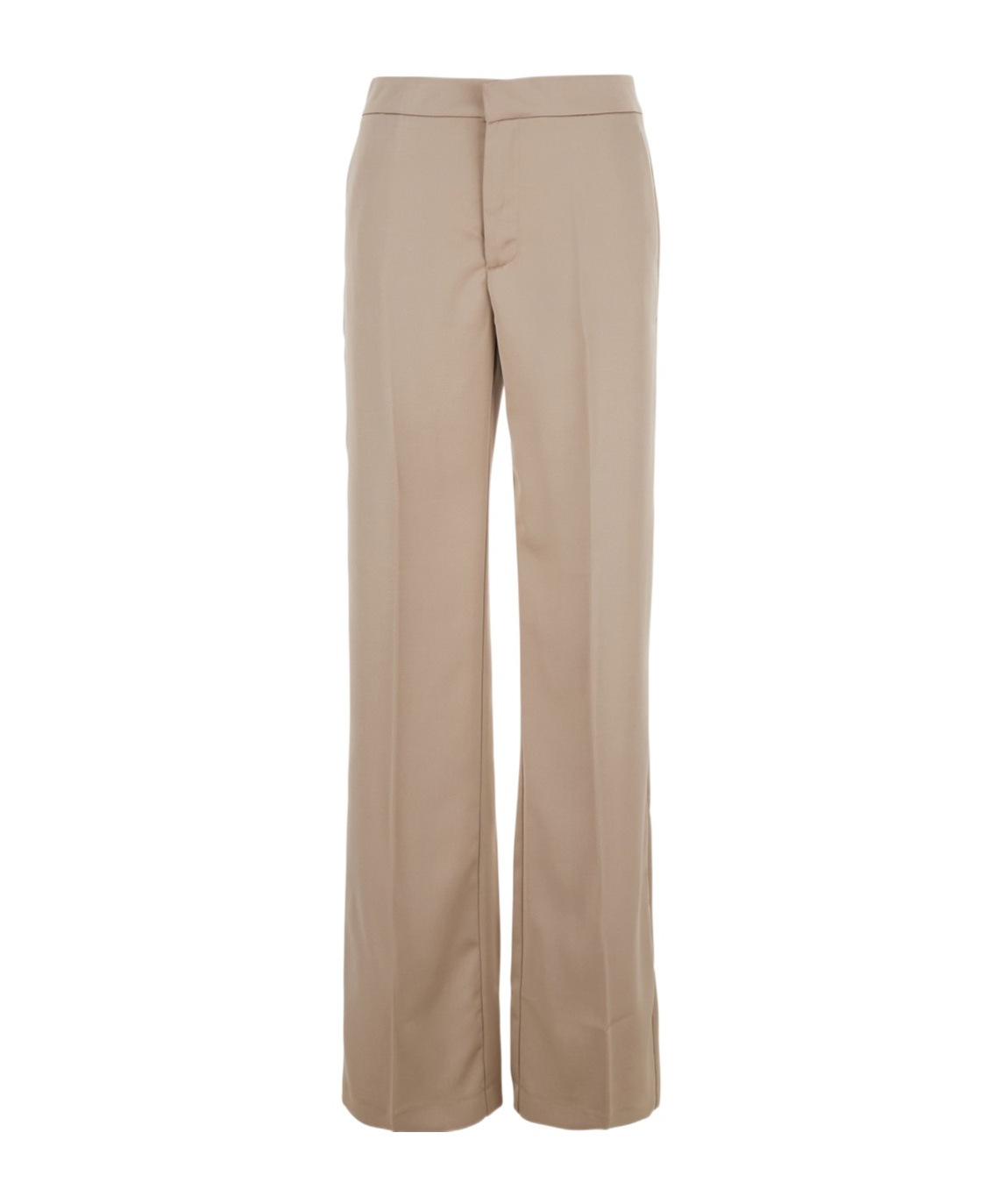 The Andamane Beige Pants With Pences On The Front In Tech Fabric Woman In Nude