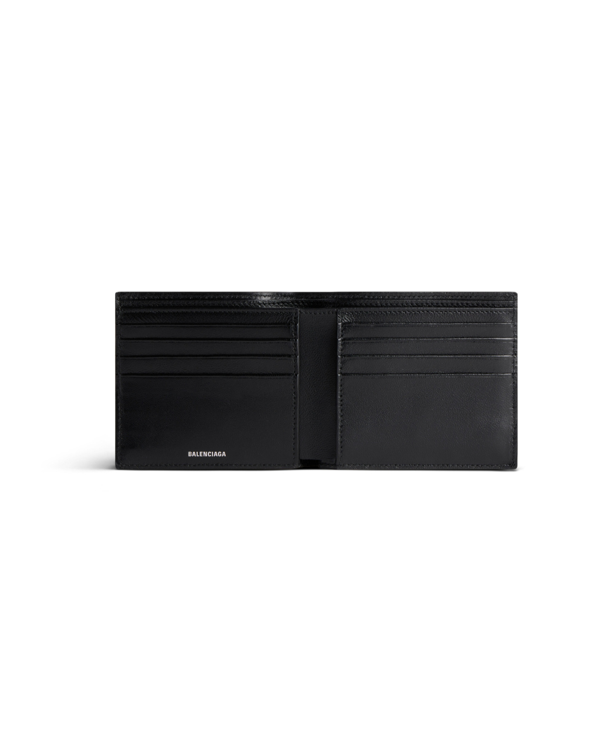 Balenciaga Superbusy Square Folding Wallet In Black