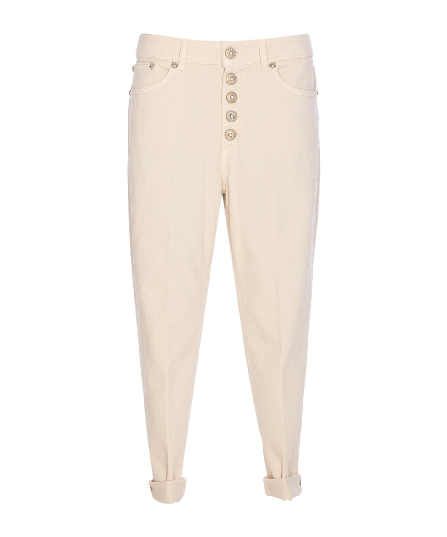 Dondup Button-fastening Patch-pocket Jeans In Neutral