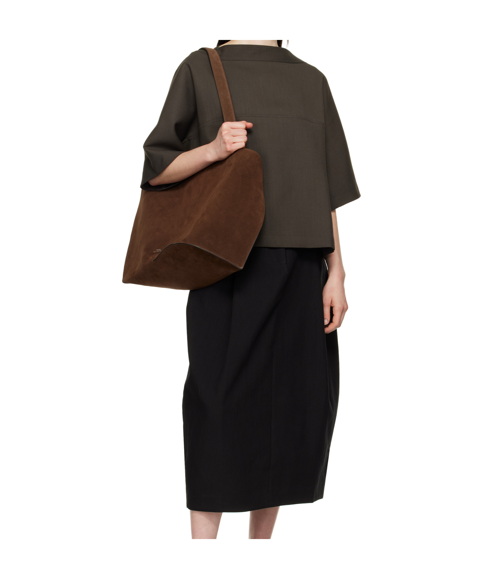 Studio Nicholson Round Neck Short Sleeve T-shirt In Black