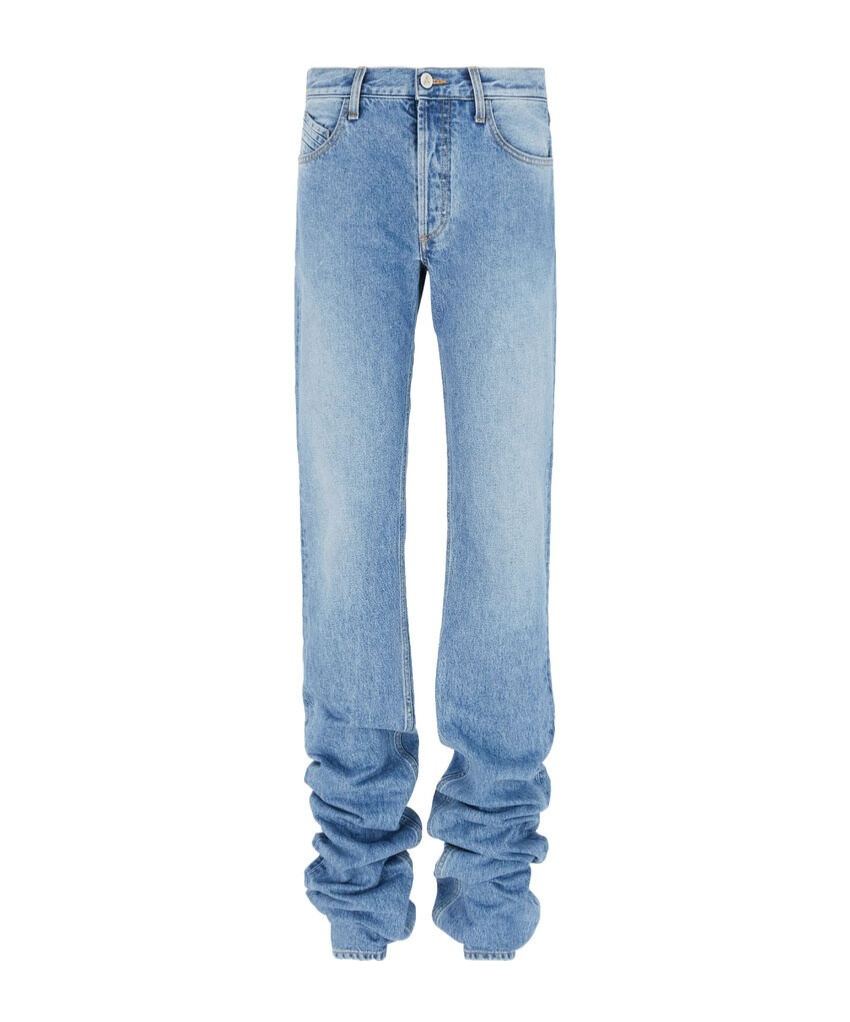 Attico Sky Blue Long Pants In Blue