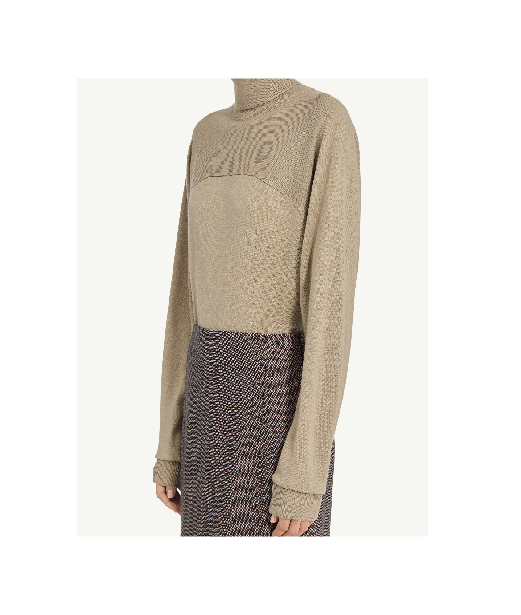 Mm6 Maison Margiela Turtleneck Body In Brown