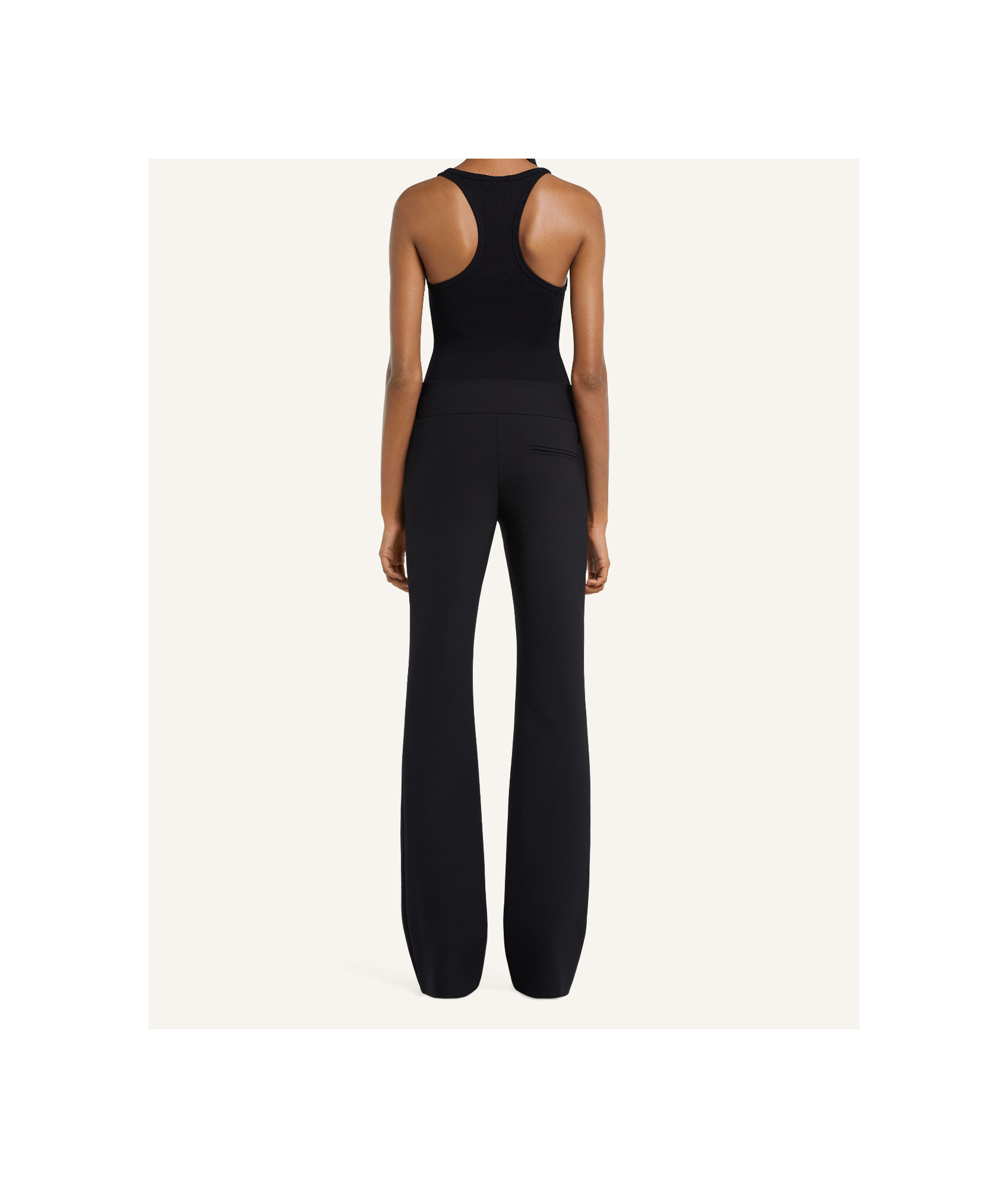 Courrèges Twist 90s Rib Dress In Black
