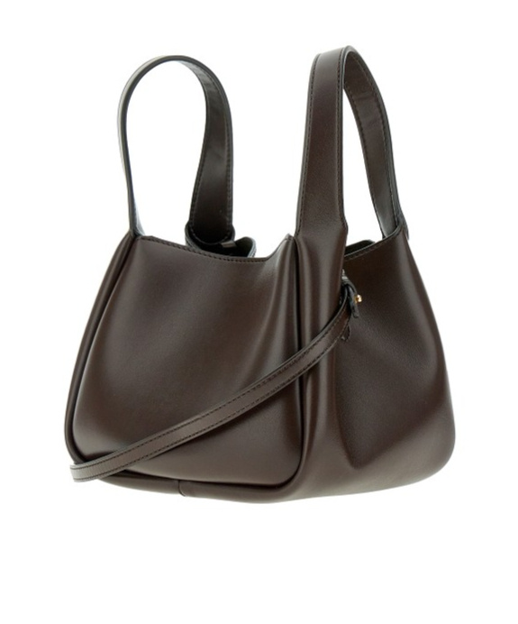 Stella Mccartney Logo Detailed Open Top Handbag In Black