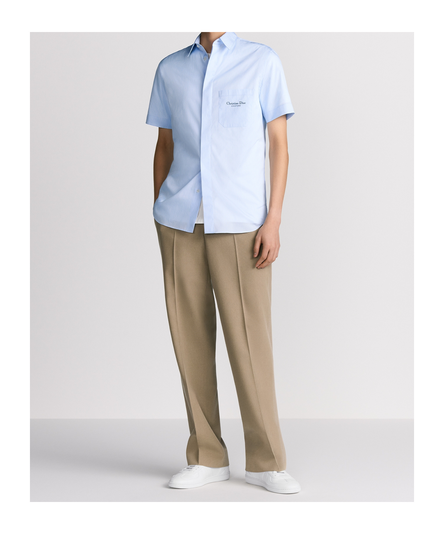 Dior Christian Couture Short-sleeved Shirt In Blue