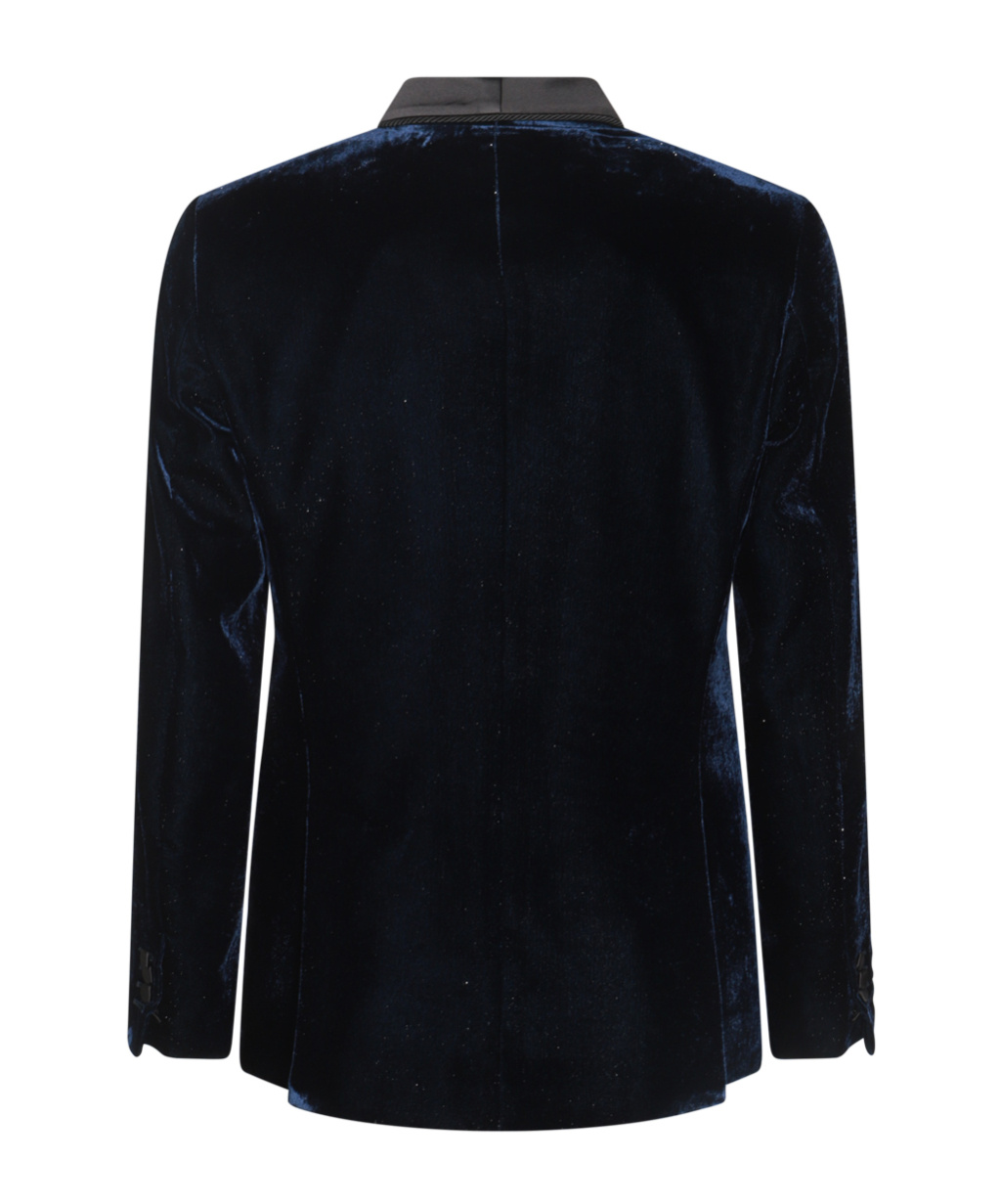 Dsquared2 Giacca In Velluto Blu Notte Uomo In Blue