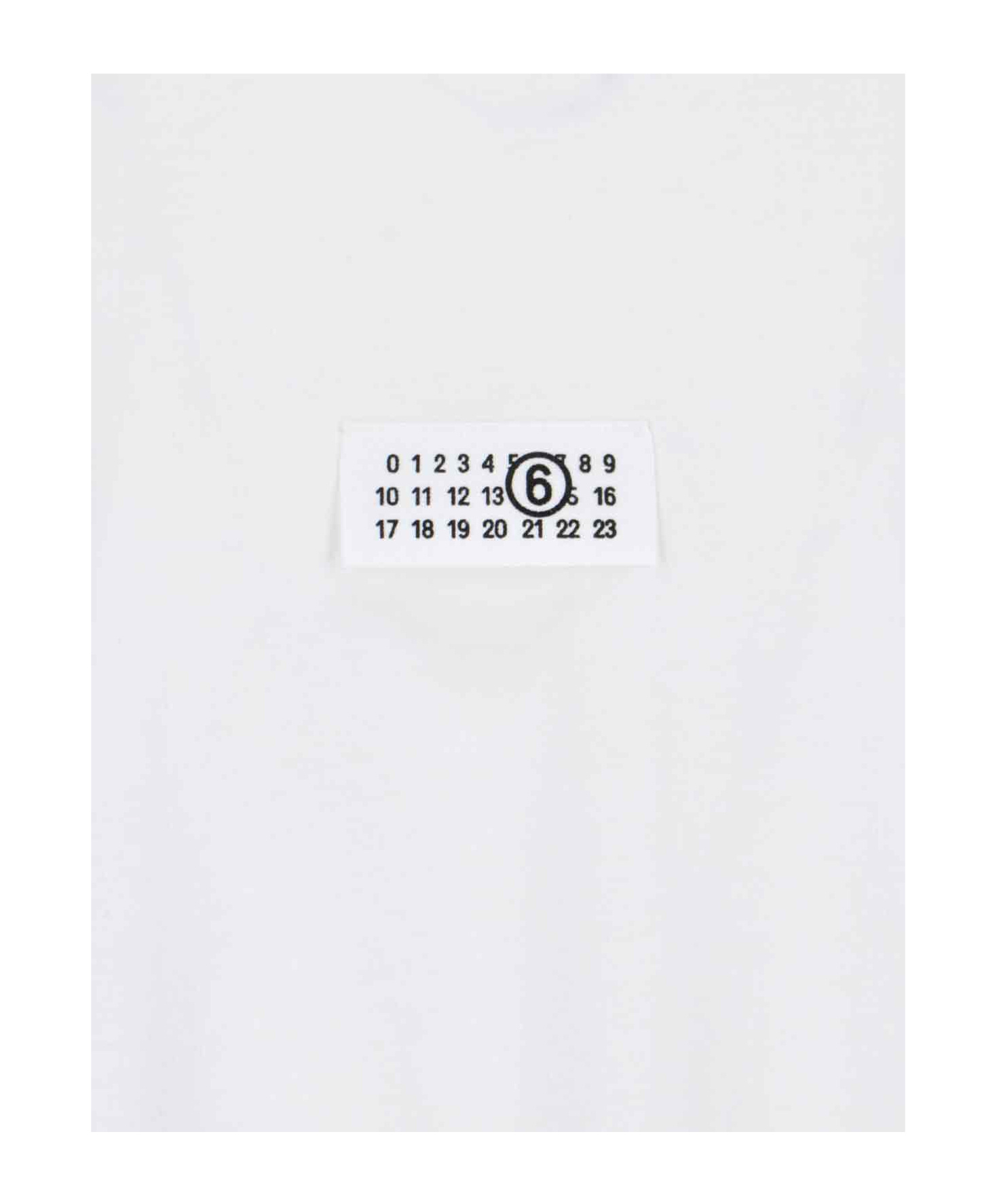 Mm6 Maison Margiela Mm6 By Maison Margiela Minimalist Logo Short Sleeve T-shirt In White