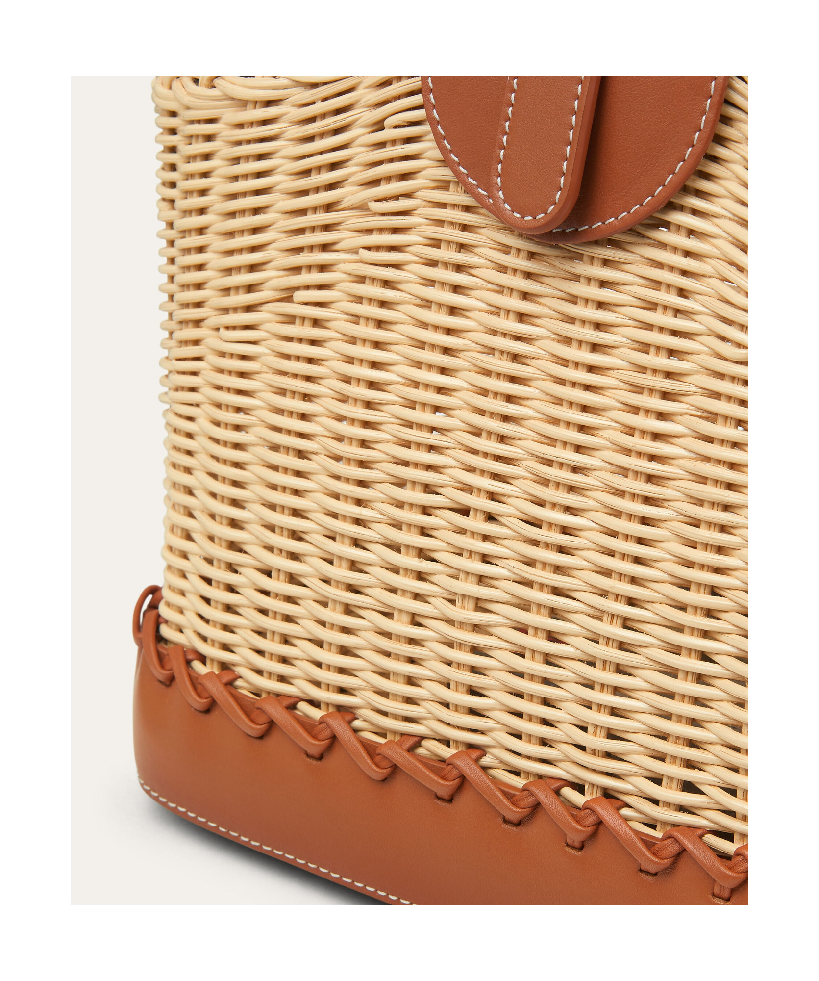 Loro Piana Bobbin Bucket Bag Wicker