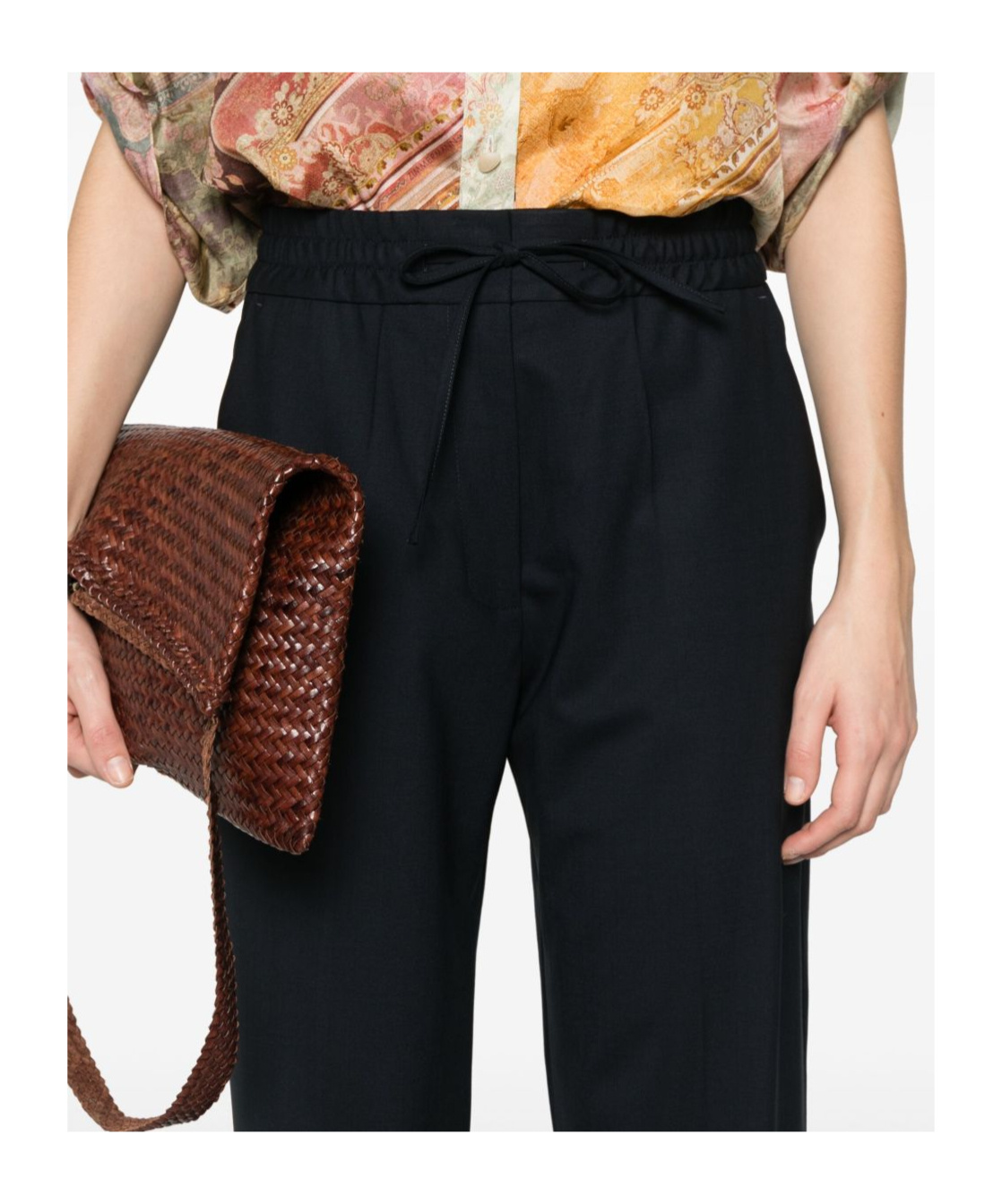 P.a.r.o.s.h Trousers Featuring Drawstring Waistband And Welt Pocket
