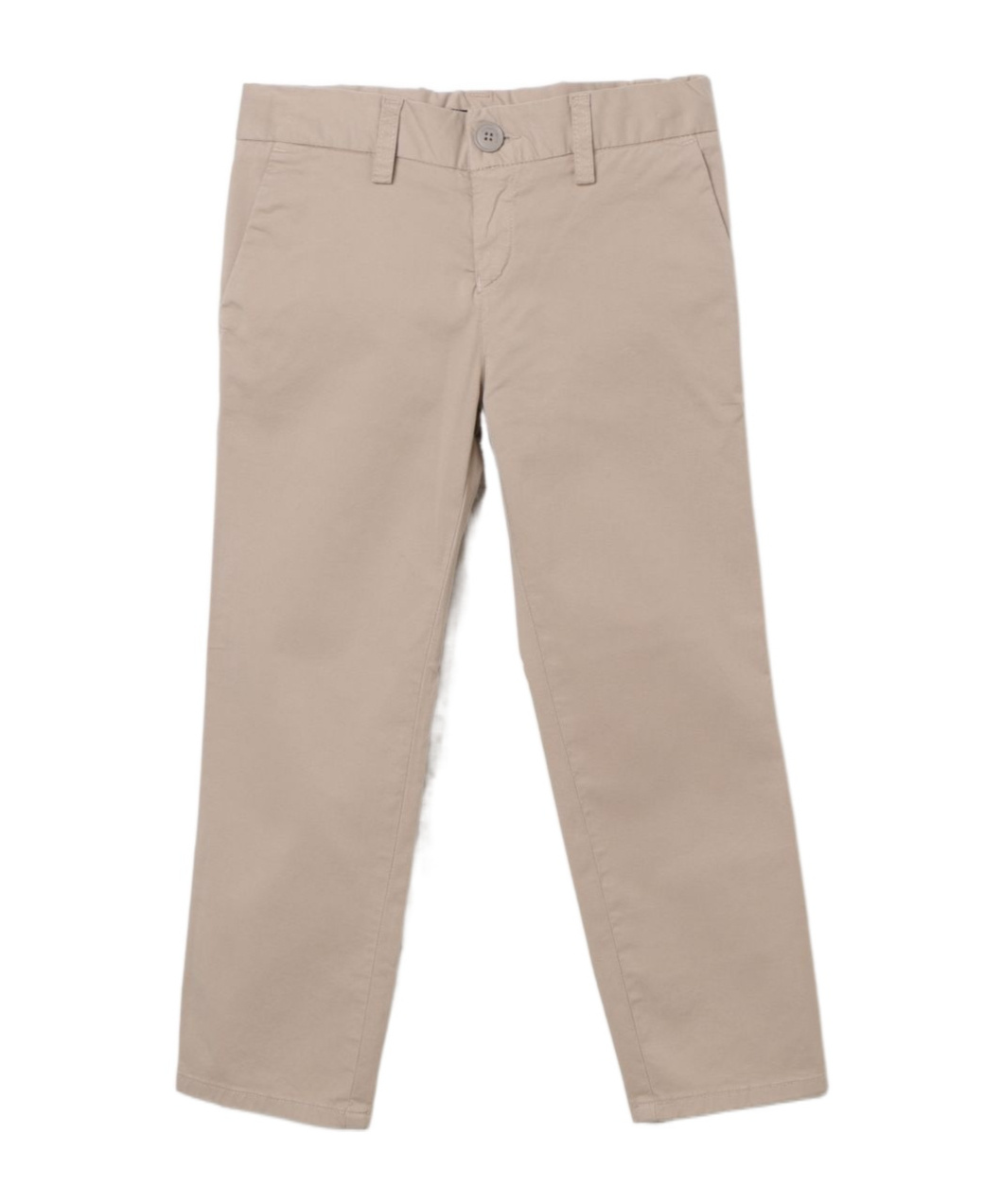 Emporio Armani Slim-cut Chino Trousers In Nude