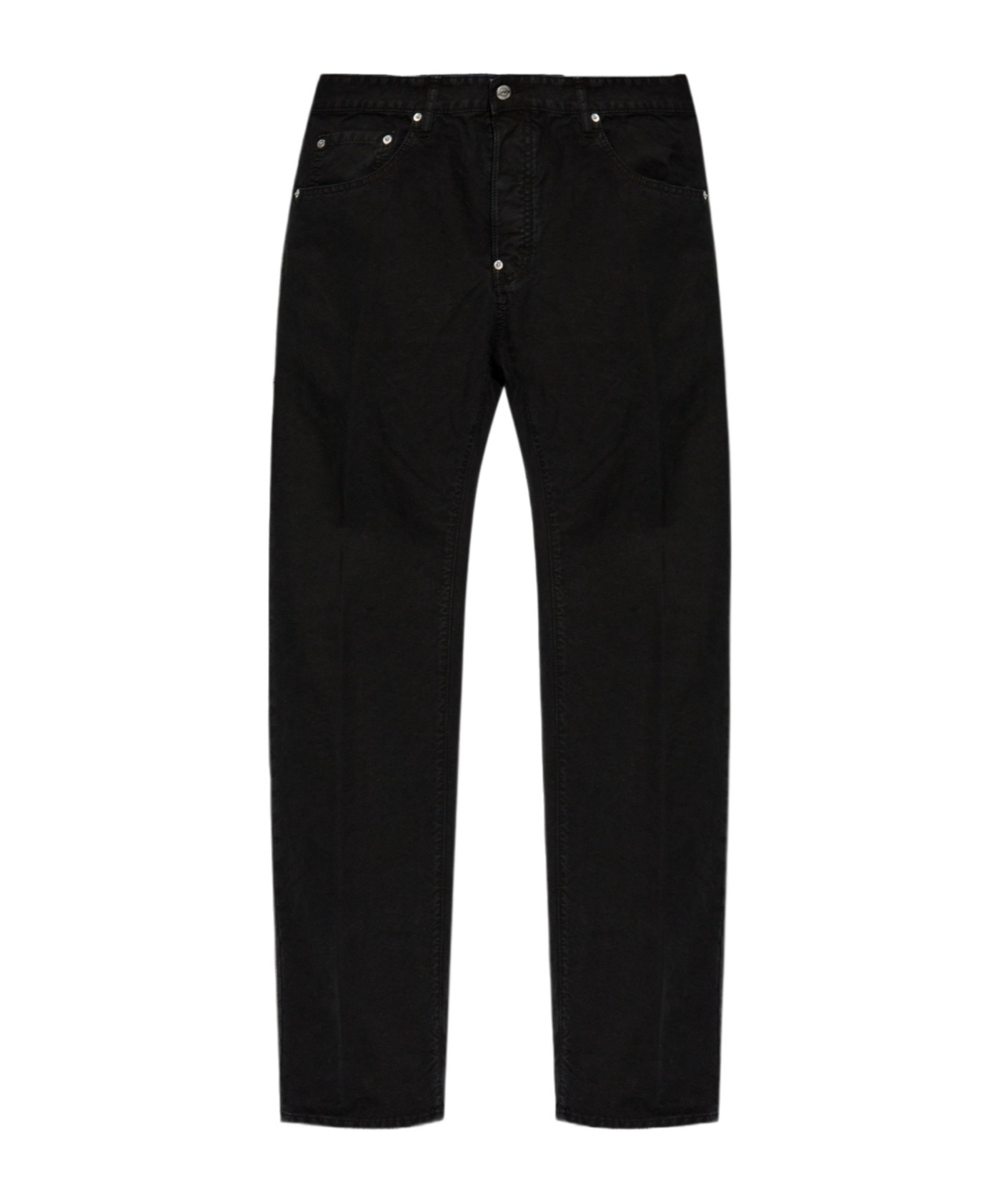 Shop Dsquared2 Logo-print Straight-leg Jeans In Black