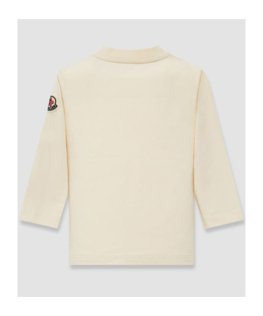 Moncler Printed Long-sleeved T-shirt In Nude