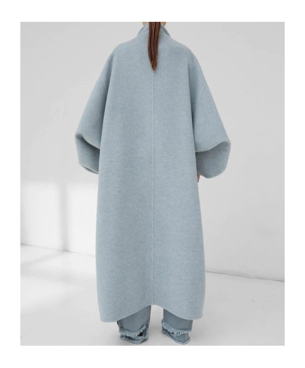 Darkpark North Oversize Coat In Blue