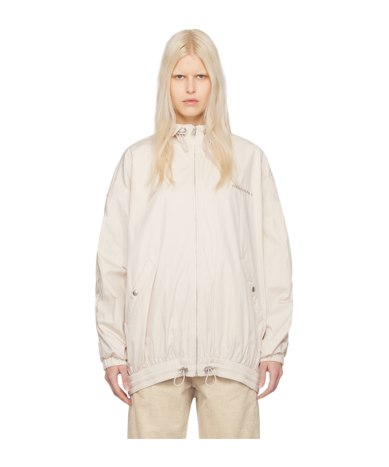 Isabel Marant Étoile Buster Zipper Casual Jacket In White