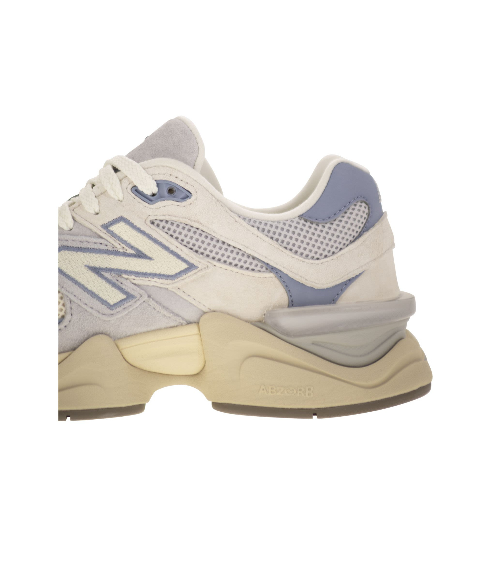 New Balance Leather Sneakers In Pearl Grey/linen