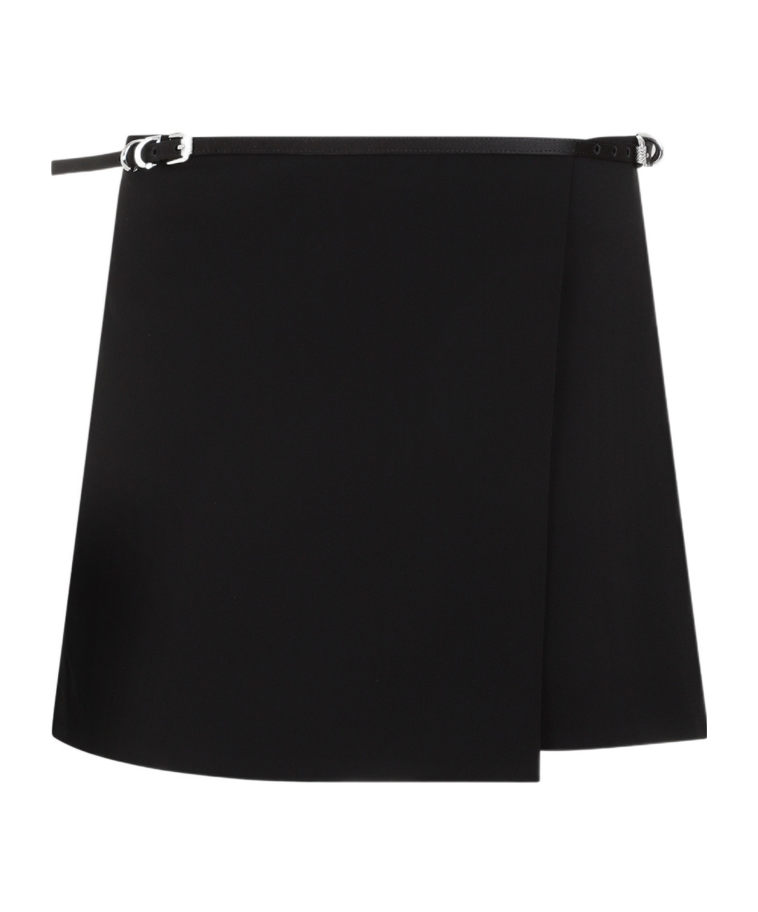 Givenchy Black Acetate Mini Wrap Voyou Skirt In Black