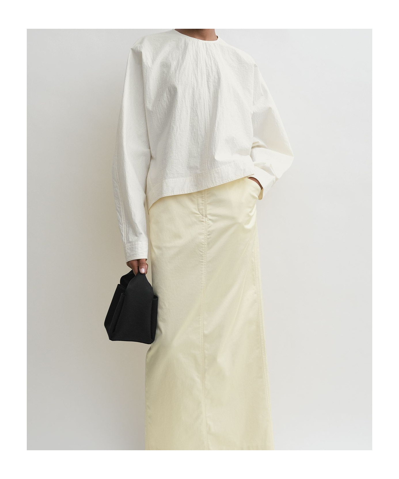 Totême Long-sleeved Top In White