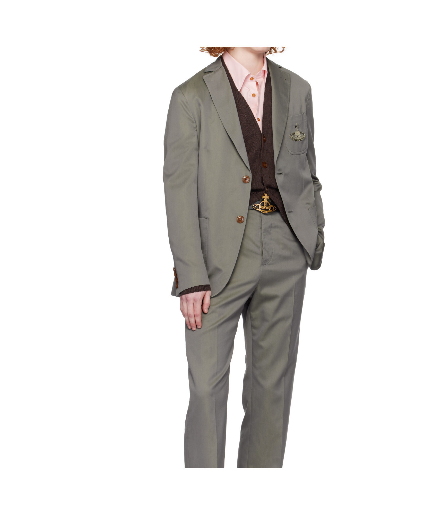 Vivienne Westwood Long-sleeved Suit Jacket In Gray