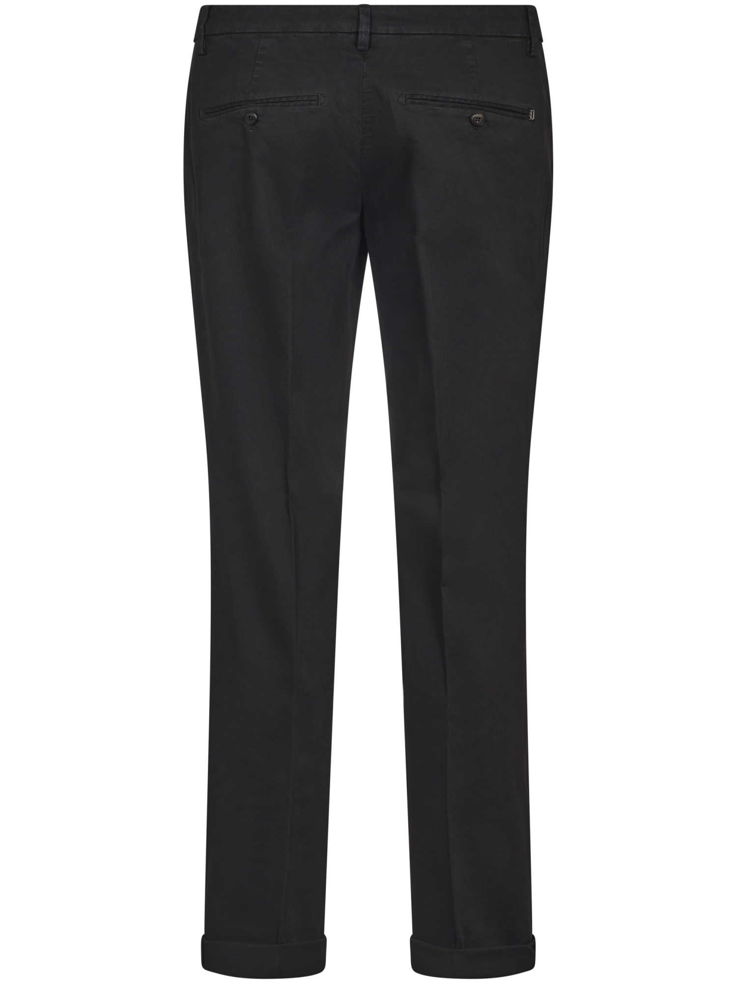 Dondup Belt-lined Casual Pants In Black