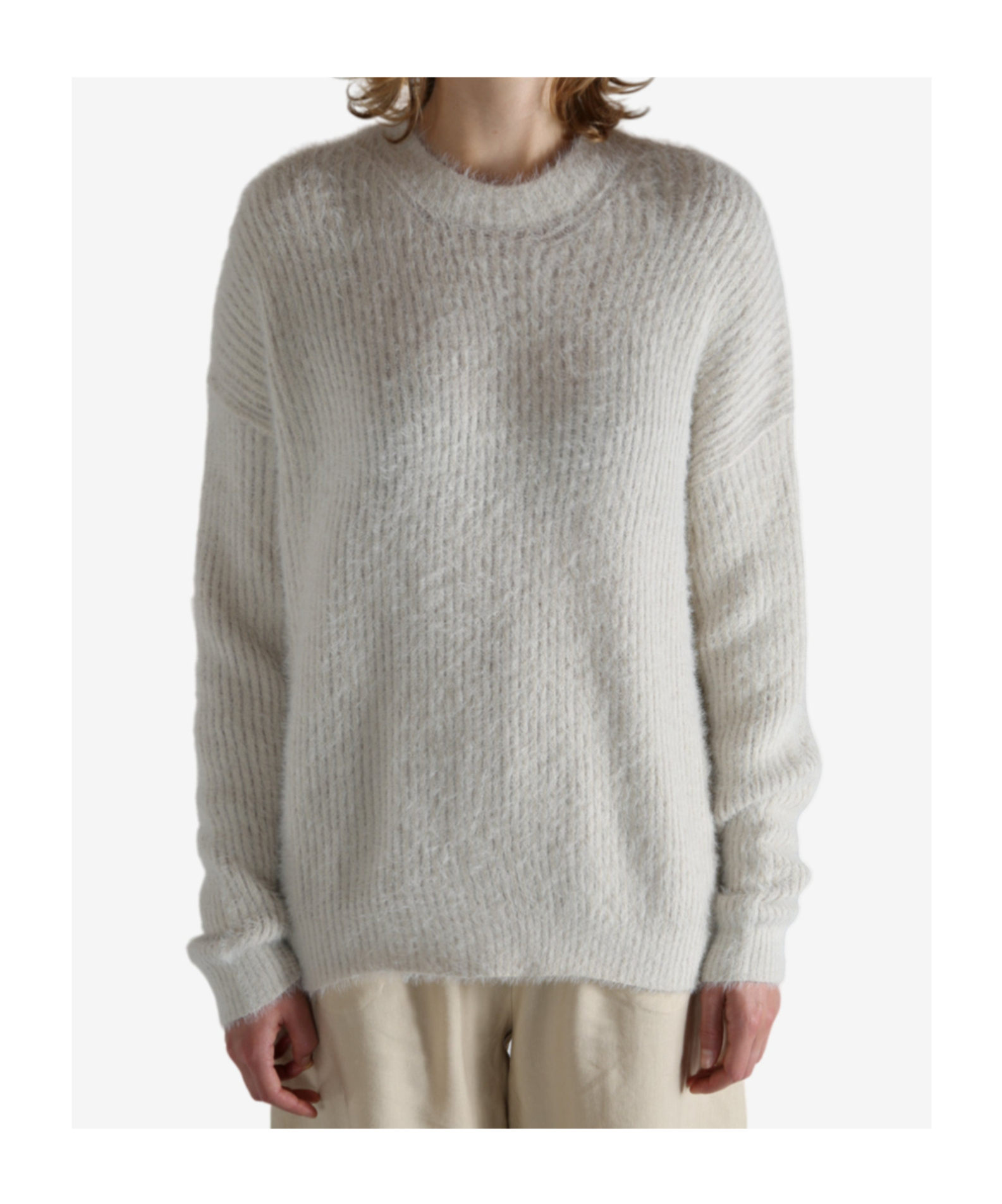Uma Wang Round-neck Sweater In White