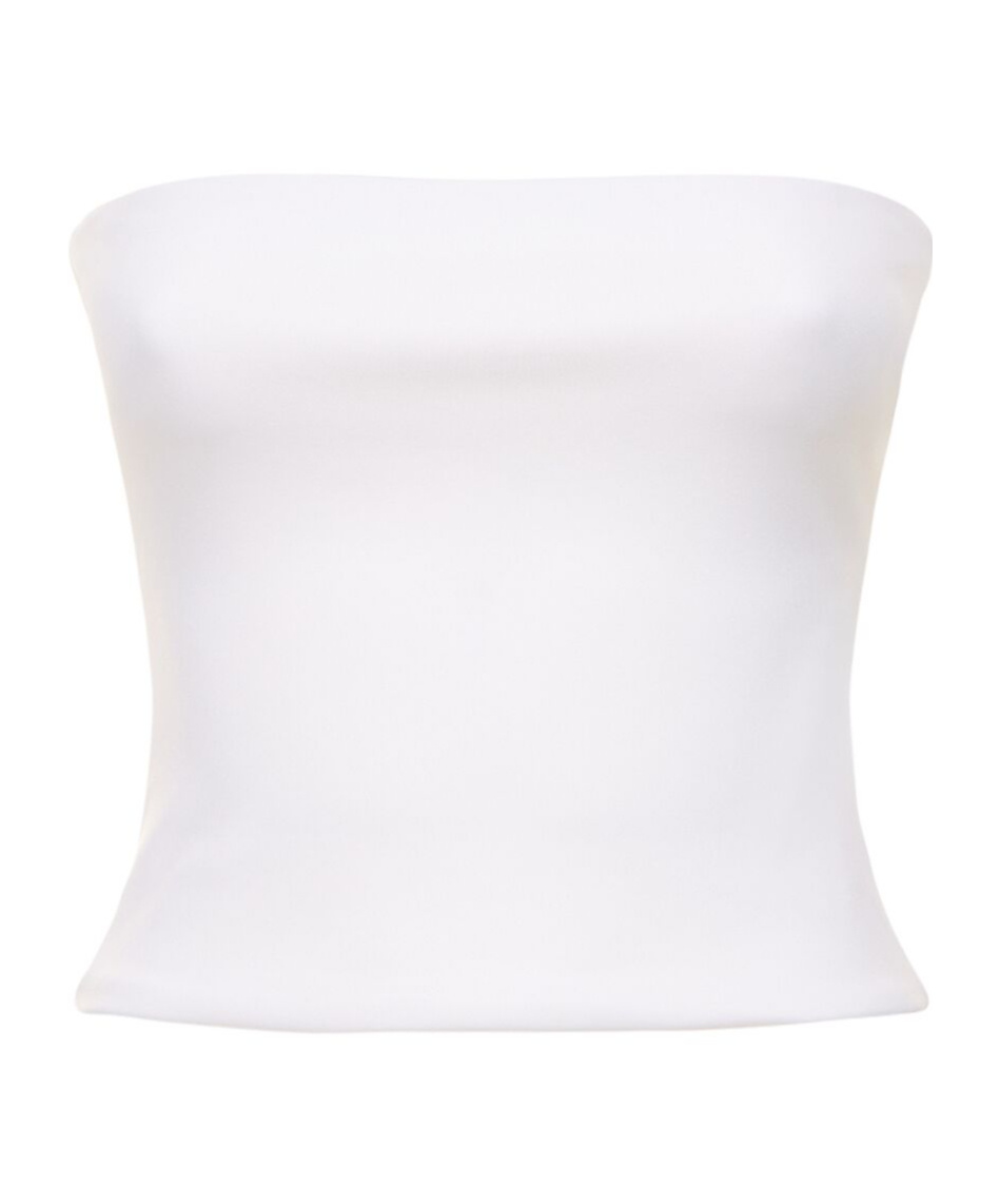 Wardrobe.nyc Strapless Opaque Stretch Jersey Top