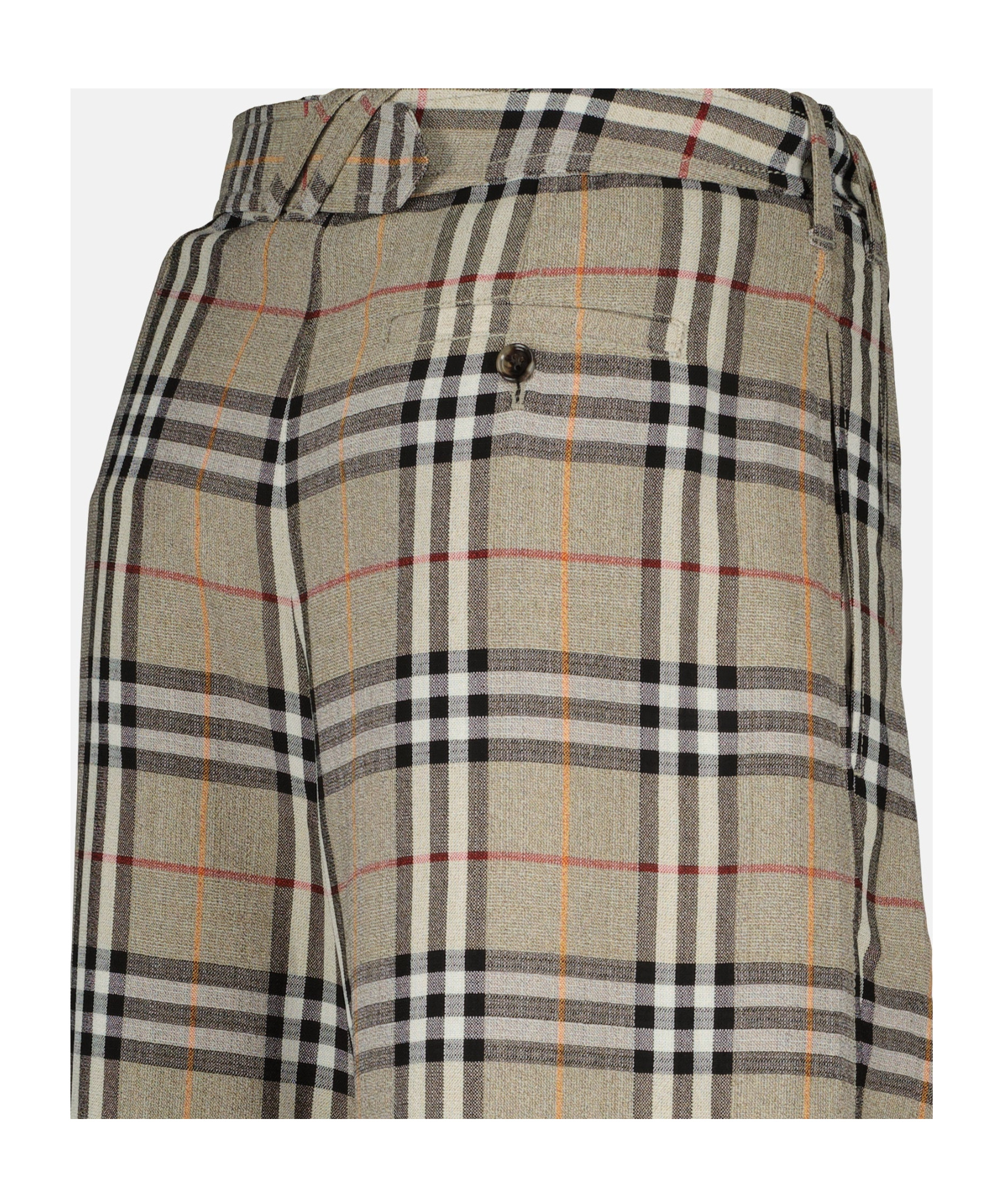 Burberry Check Archive Pants In Gray