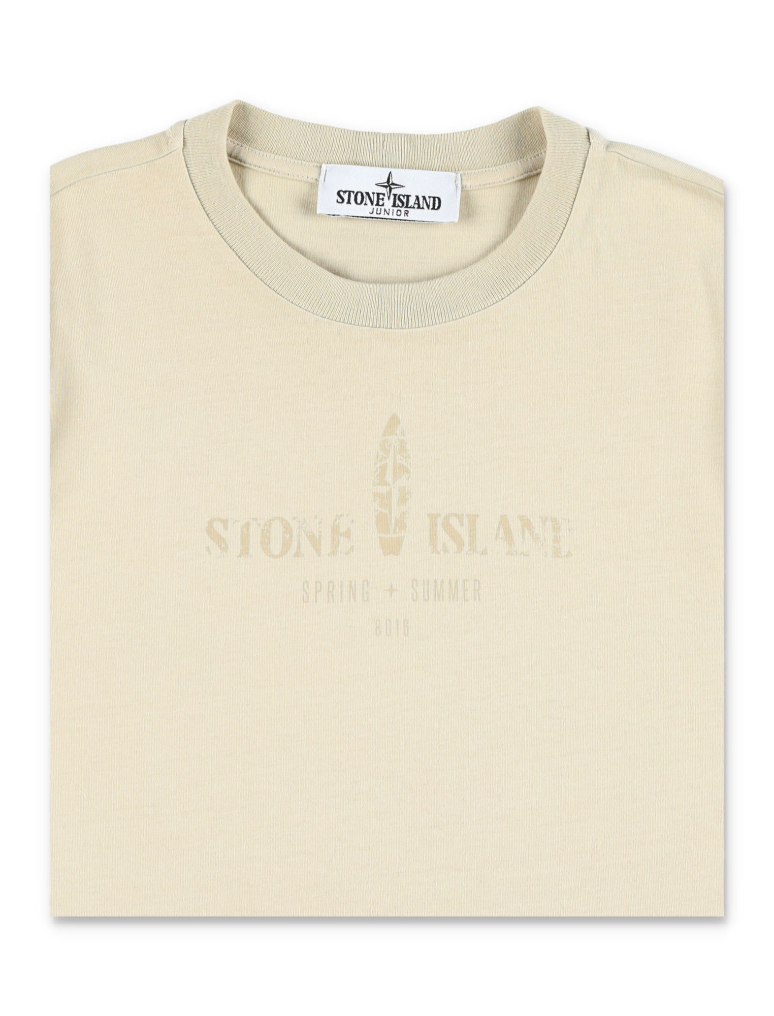 Stone Island Compass-print T-shirt In Nude