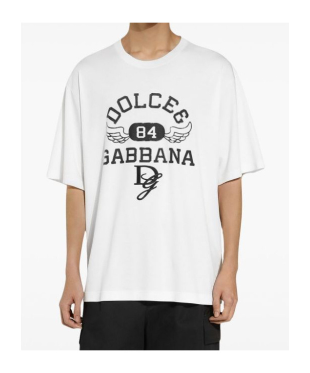 Dolce & Gabbana Men Cotton T-shirt In White